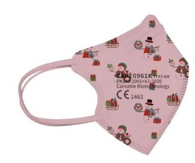 Mascherina FFP2 pediatrica NR Fuxibio - colori rosa e celeste - confezione singola